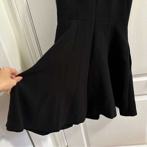Club Monaco Lily Sleeveless Fit & Flare Black Dress - Picture 9 of 12